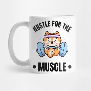 Training Muscles Cute Dog Puppy Workout Mug